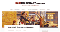 Desktop Screenshot of darkconspiracytherpg.info